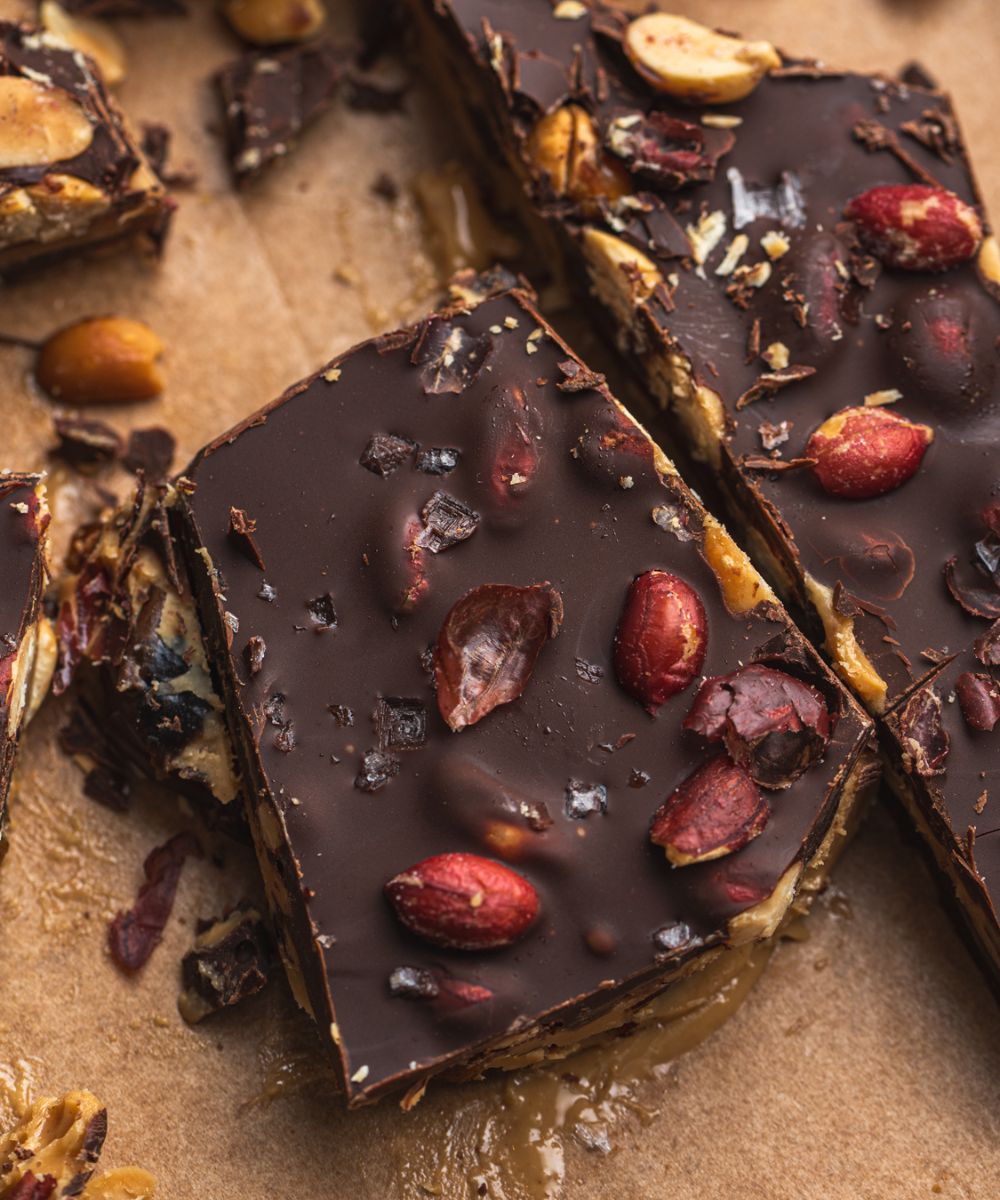 Healthy Snickers Bar? Make Viral Chocolate Date Bark at Home